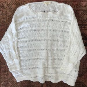 Eileen Fischer white sweater top S small
